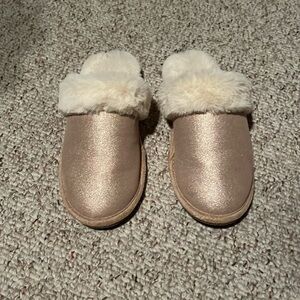 J. Crew Metallic Slippers